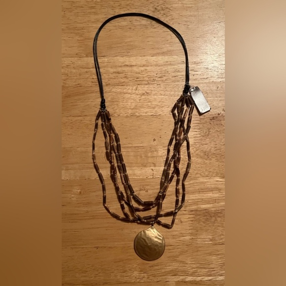 Elegant Brown Beaded Necklace. As is Final Sale, no refunds.